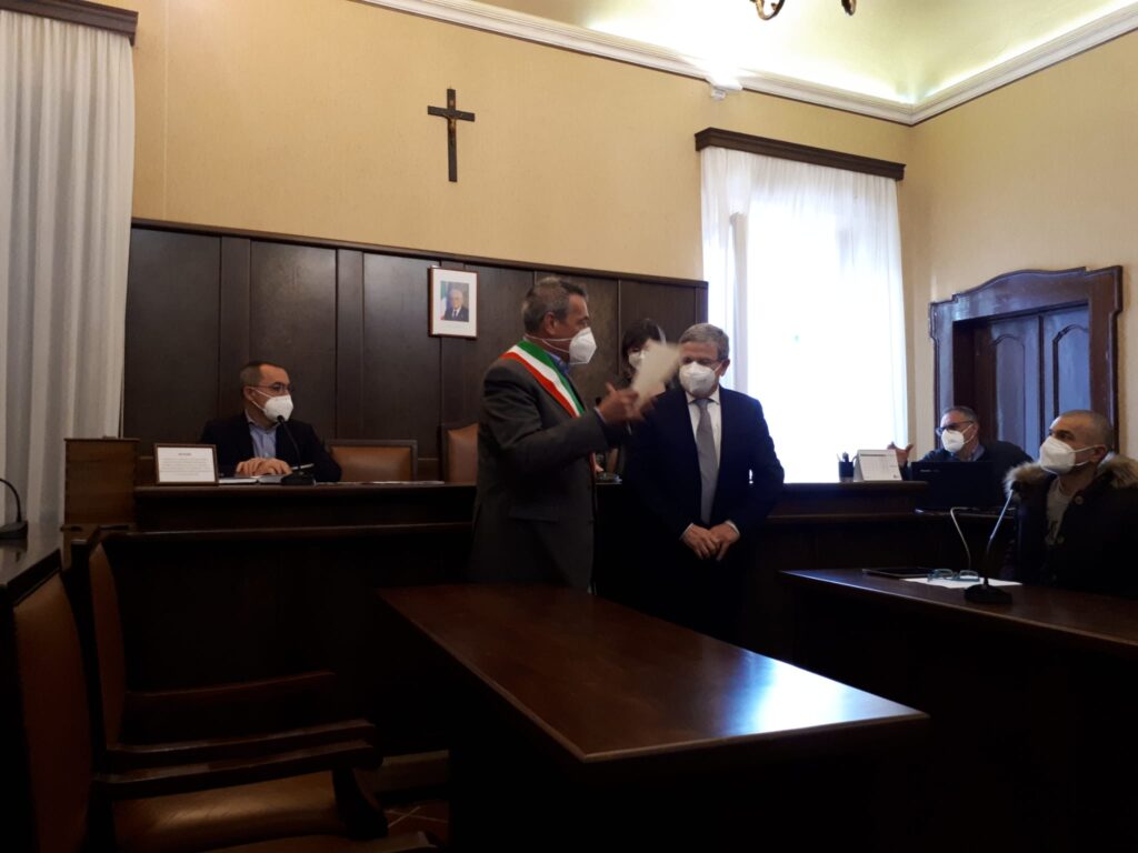 Conferimento della Cittadinanza Onoraria di Castelbellino, concessa dal consiglio comunale nella persona del Sindaco 08/04/2022